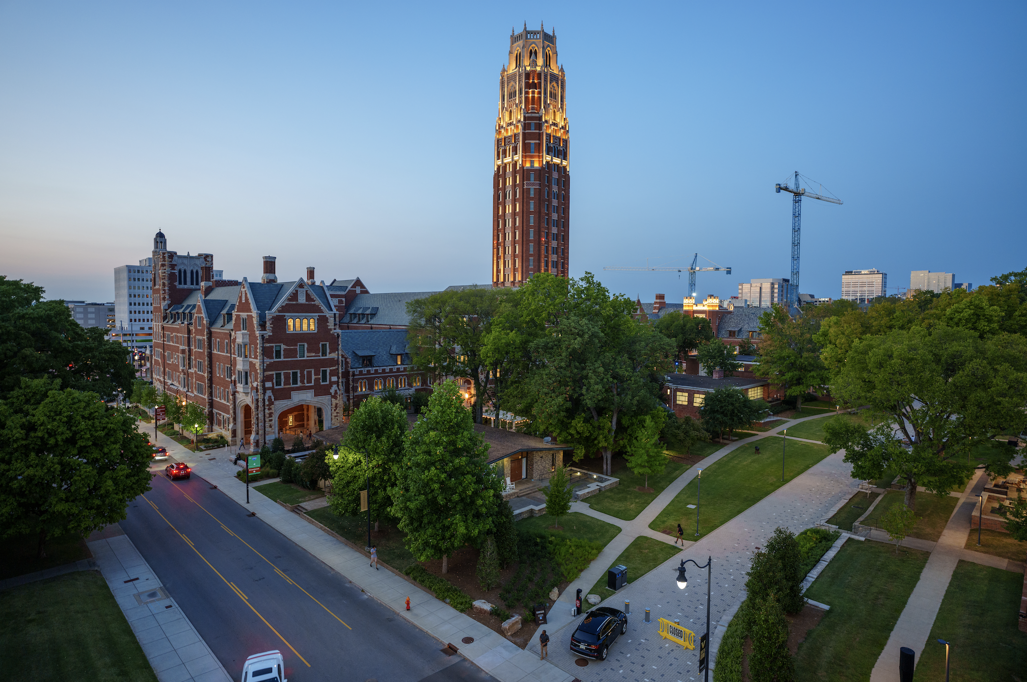 The West End Neighborhood in the evening